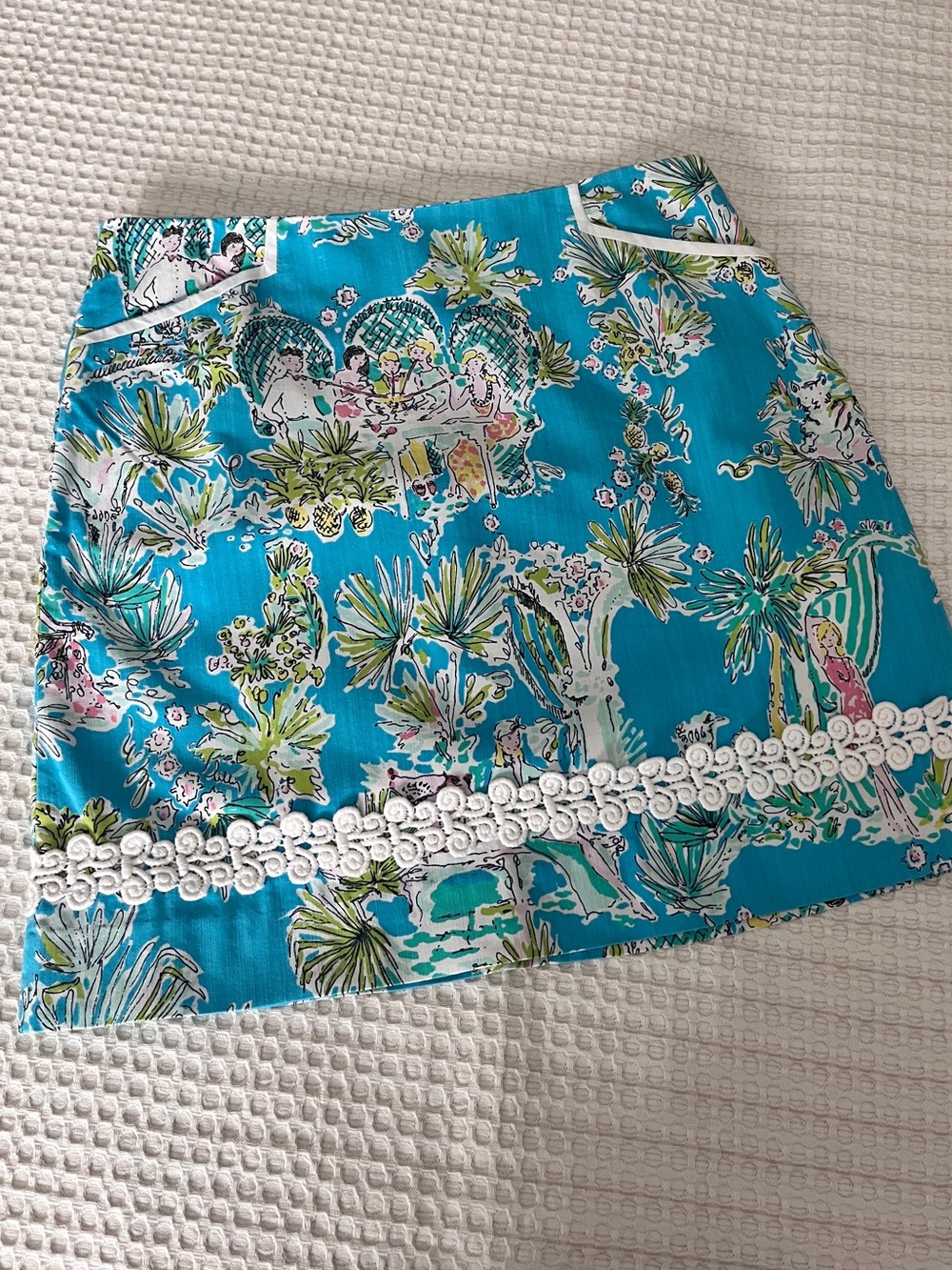 RARE Vintage LILLY PULITZER Originals JUNGLE GLAM Print Skirt - Size 2